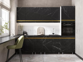 Кухня Милена 2,6м (Мрамор Блэк софт (Антарес)) в Мегионе - megion.mebel-tymen.ru | фото