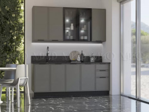 Кухня Николь 2,0/900м (Холст вулканический) в Мегионе - megion.mebel-tymen.ru | фото