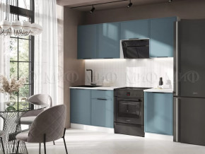 Кухня Николь 2,1м (Браш Блю) в Мегионе - megion.mebel-tymen.ru | фото