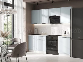 Кухня Николь 2,1м (Браш Деним Блю) в Мегионе - megion.mebel-tymen.ru | фото