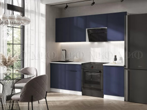 Кухня Николь 2,1м (Холст сапфировый) в Мегионе - megion.mebel-tymen.ru | фото