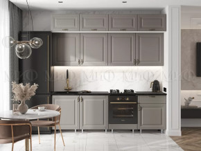 Кухня Престиж 2,4м (Браш текстура Грей) в Мегионе - megion.mebel-tymen.ru | фото