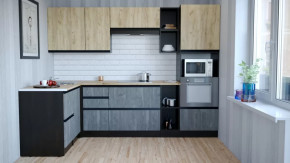 Кухонный гарнитур Адажио мега прайм 1500х2700 мм в Мегионе - megion.mebel-tymen.ru | фото