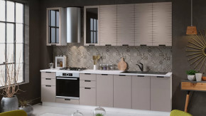 Кухонный гарнитур «Гренада» №15 Белый, Холст латте в Мегионе - megion.mebel-tymen.ru | фото