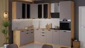 Кухонный гарнитур «Гренада» №16 Дуб Крафт золотой, Холст латте в Мегионе - megion.mebel-tymen.ru | фото