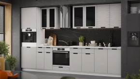 Кухонный гарнитур «Гренада» №5 Белый, Холст мокко в Мегионе - megion.mebel-tymen.ru | фото