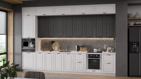 Кухонный гарнитур «Лина» №9 Белый, Графит в Мегионе - megion.mebel-tymen.ru | фото