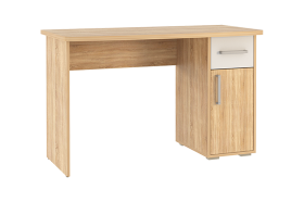 Стол компьютерный 1200 Лайт-1 дуб сонома/белый в Мегионе - megion.mebel-tymen.ru | фото