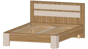 Ленора Кровать 1400 Дуб вотан/Кашемир в Мегионе - megion.mebel-tymen.ru | фото