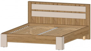 Ленора Кровать 1600 Дуб вотан/Кашемир в Мегионе - megion.mebel-tymen.ru | фото