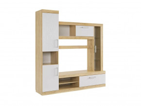 Мини-стенка Макси дуб сонома/белое дерево в Мегионе - megion.mebel-tymen.ru | фото