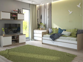 Модульная детская Челси Белый глянец, дуб сонома в Мегионе - megion.mebel-tymen.ru | фото