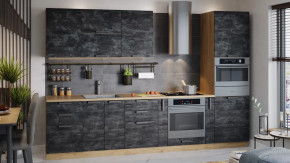 Модульная кухня «Детройт» Дуб крафт золотой/Угольный Камень в Мегионе - megion.mebel-tymen.ru | фото