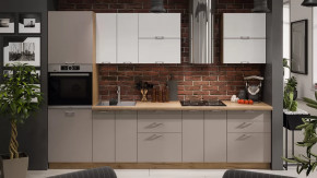 Модульная кухня «Габриэлла» Дуб крафт золотой/Сноу/Муссон в Мегионе - megion.mebel-tymen.ru | фото