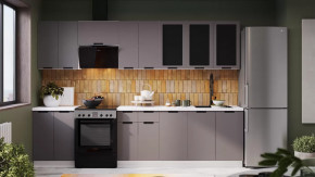 Модульная кухня «Гренада» Белый, Холст Вулкан в Мегионе - megion.mebel-tymen.ru | фото