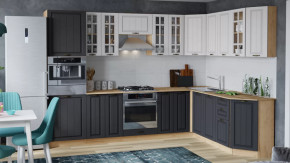 Модульная кухня «Лина» Дуб крафт золотой/Графит в Мегионе - megion.mebel-tymen.ru | фото