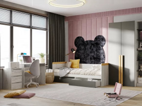 Модульная подростковая Кент-1 Дуб Крафт Белый/Антрацит в Мегионе - megion.mebel-tymen.ru | фото