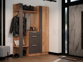 Модульная прихожая Мартина Графит, Дуб крафт в Мегионе - megion.mebel-tymen.ru | фото