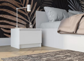 МОРИ ТПМ400.1 Тумба прикроватная (ш404*г350*в300мм), ЛДСП белый (МП/3) в Мегионе - megion.mebel-tymen.ru | фото