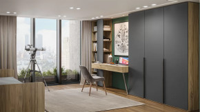 Набор детской мебели «Порто» №1 Яблоня Беллуно, Графит софт в Мегионе - megion.mebel-tymen.ru | фото