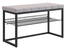 Обувница Классная 2 черный муар/оникс (велюр) в Мегионе - megion.mebel-tymen.ru | фото