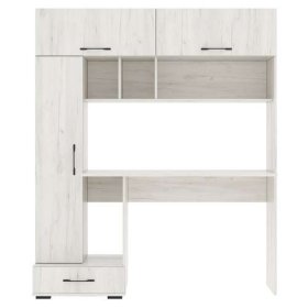 Стол компьютерный "ПКС- 1" (ш1500*г570*в1800мм), ЛДСП дуб крафт белый (Памир) в Мегионе - megion.mebel-tymen.ru | фото