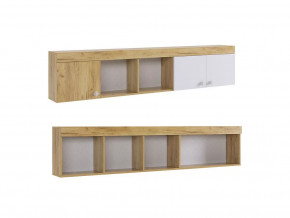 Полка Форсаж дуб крафт золотой/белый в Мегионе - megion.mebel-tymen.ru | фото