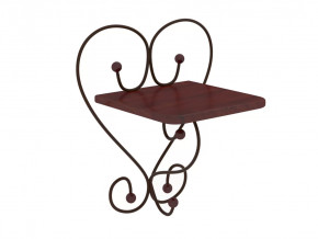 Полка настенная Милсон коричневая в Мегионе - megion.mebel-tymen.ru | фото