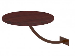 Полка прикроватная круглая Милсон коричневая в Мегионе - megion.mebel-tymen.ru | фото