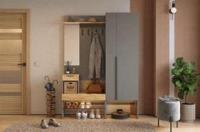 Прихожая Баско К2 графит/дуб крафт золотой в Мегионе - megion.mebel-tymen.ru | фото