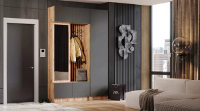 Прихожая "Бавария" Дуб вотан/графит в Мегионе - megion.mebel-tymen.ru | фото