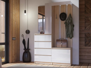 Прихожая Челси сонома-белый в Мегионе - megion.mebel-tymen.ru | фото