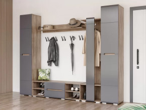 Прихожая Наоми графит нубук в Мегионе - megion.mebel-tymen.ru | фото