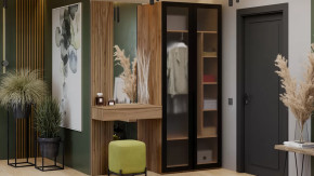 Прихожая «Порто» № 6 Яблоня Беллуно, Графит софт в Мегионе - megion.mebel-tymen.ru | фото