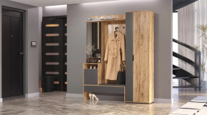 Прихожая Сабрина Дуб вотан/графит в Мегионе - megion.mebel-tymen.ru | фото