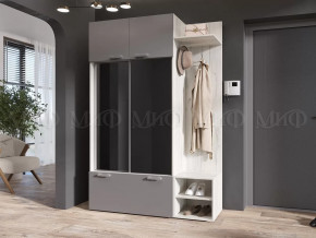 Прихожая Стелла Графит/Дуб Крафт Белый в Мегионе - megion.mebel-tymen.ru | фото