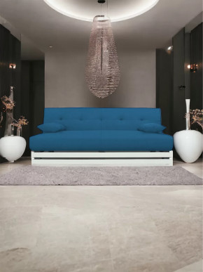 Прямой диван манго 1 Савана Деним/Планки белые в Мегионе - megion.mebel-tymen.ru | фото