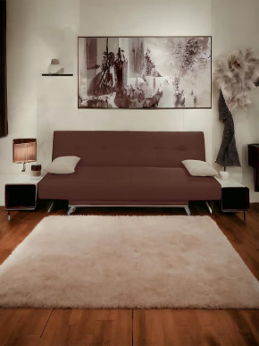 Прямой диван манго 2 Нео Шоколад/Подушки Нео Латте в Мегионе - megion.mebel-tymen.ru | фото