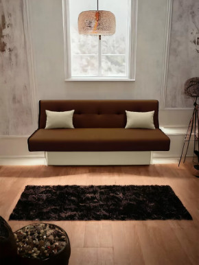 Прямой диван манго 4 Нео Шоколад/Подушки Нео Латте в Мегионе - megion.mebel-tymen.ru | фото