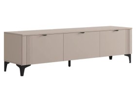 Тумба 2 Рич кашемир/фрапучино матовый/черный в Мегионе - megion.mebel-tymen.ru | фото