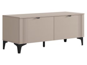 Тумба Рич кашемир/фрапучино матовый/черный в Мегионе - megion.mebel-tymen.ru | фото