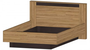 Серия Бостон Кровать 1400 дуб вотан/венге в Мегионе - megion.mebel-tymen.ru | фото