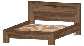 Серия Регина кровать 2х сп. 1400 дуб самдал в Мегионе - megion.mebel-tymen.ru | фото