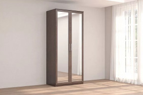 Шкаф 2-х дверный с зеркалом Кэт-4 Венге Диал в Мегионе - megion.mebel-tymen.ru | фото