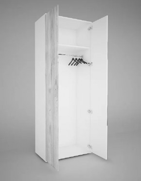 Шкаф 2-х створчатый EVO "Сорренто" с МДФ створкой БЕЗ зеркала в Мегионе - megion.mebel-tymen.ru | фото