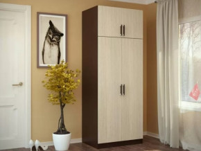 Шкаф 2-х створчатый с перегородкой венге/лоредо БТС в Мегионе - megion.mebel-tymen.ru | фото