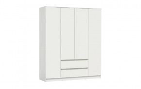 Шкаф для одежды 82.01 Берген (4-х дв.) (ЛДСП Белый) в Мегионе - megion.mebel-tymen.ru | фото