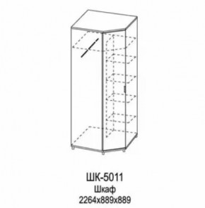 Шкаф для одежды и белья ШК-5011 Грейс в Мегионе - megion.mebel-tymen.ru | фото