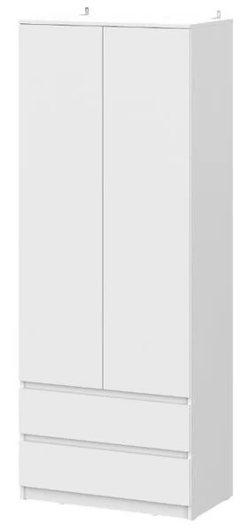 Шкаф двухстворчатый с ящиками Денвер SAFE Белый в Мегионе - megion.mebel-tymen.ru | фото