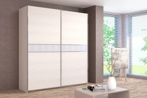 Шкаф-купе Иннэс-5 двухдверный 2000 мм Бодега белая в Мегионе - megion.mebel-tymen.ru | фото